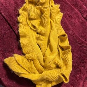 Mustard Ruffle Scarf